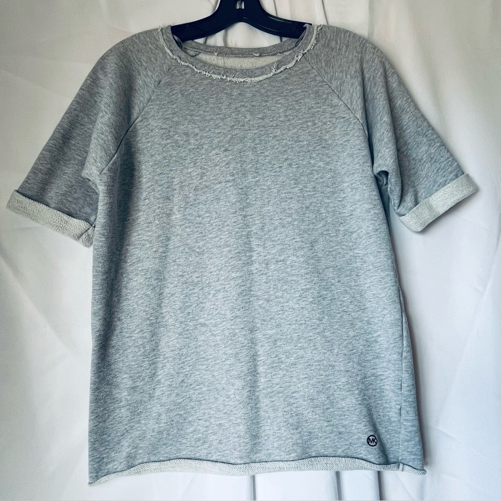 Michael Kors Gray Short Sleeve Sweatshirt